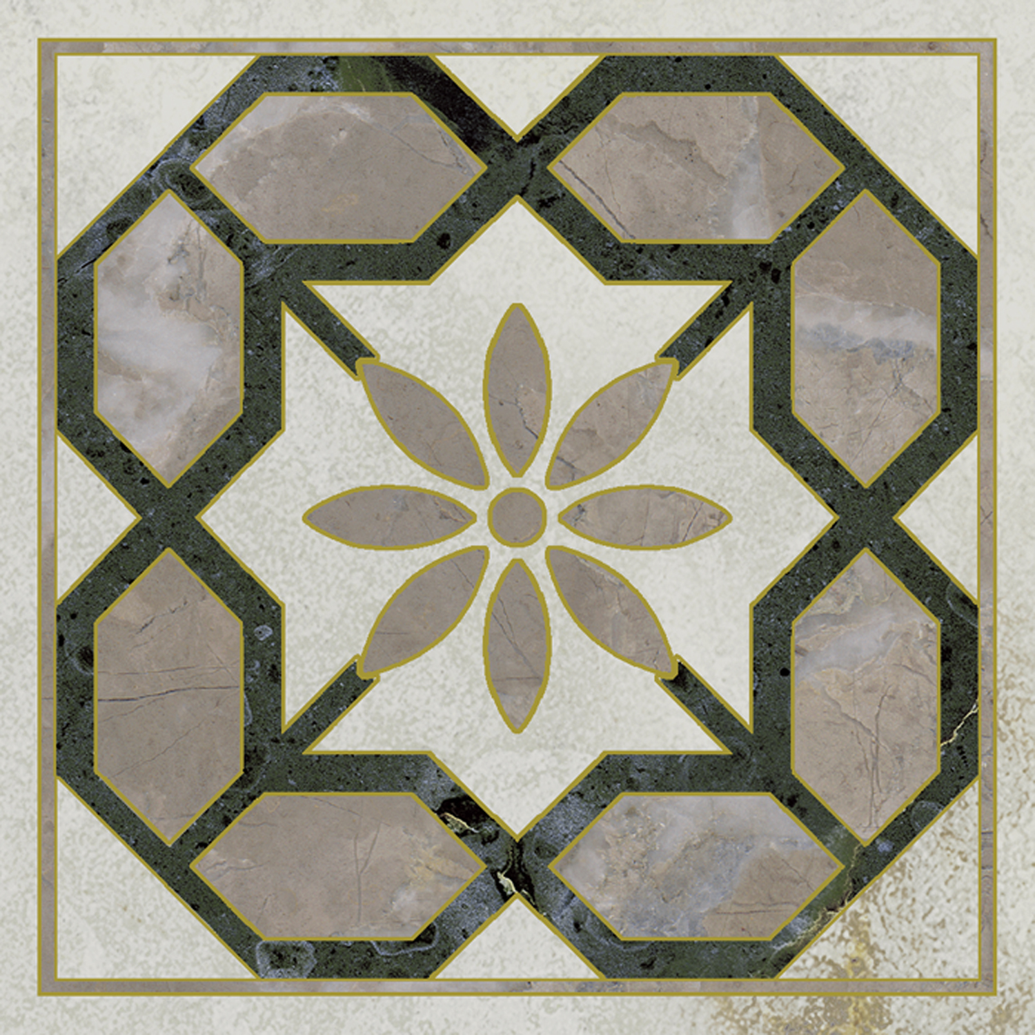 Керамическая вставка Kerama Marazzi Серенада OS\A283\SG606220RL 1 лаппатированный обрезной 7,2x7,2