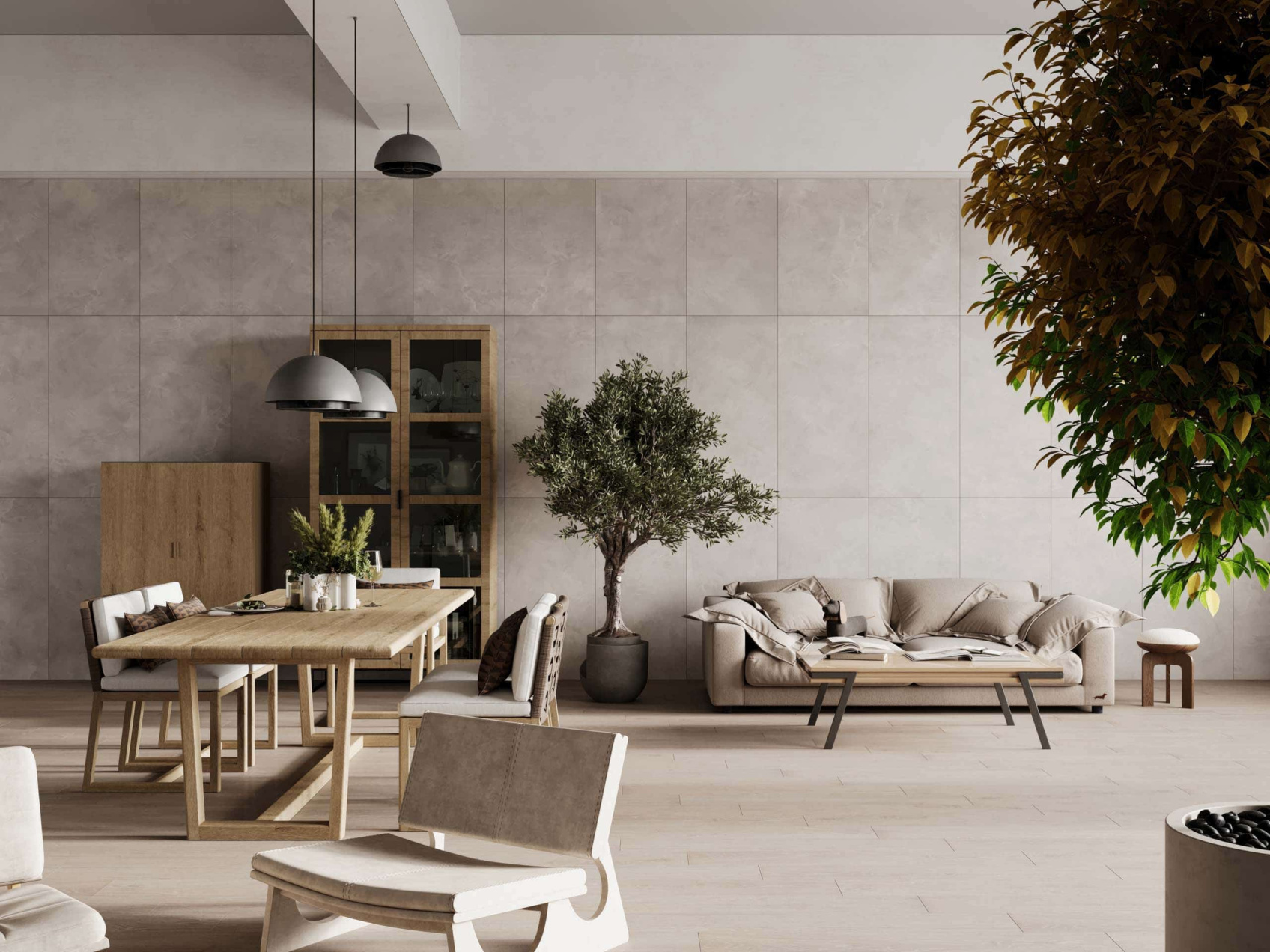 Керамический гранит Estima Graffito Light Grey GF01 неполированный 60x120