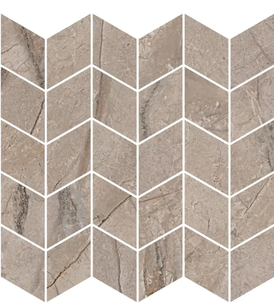 Керамический декор Kerama Marazzi Ифран мозаичный бежевый светлый глянцевый обрезной 30x31.2x0.9