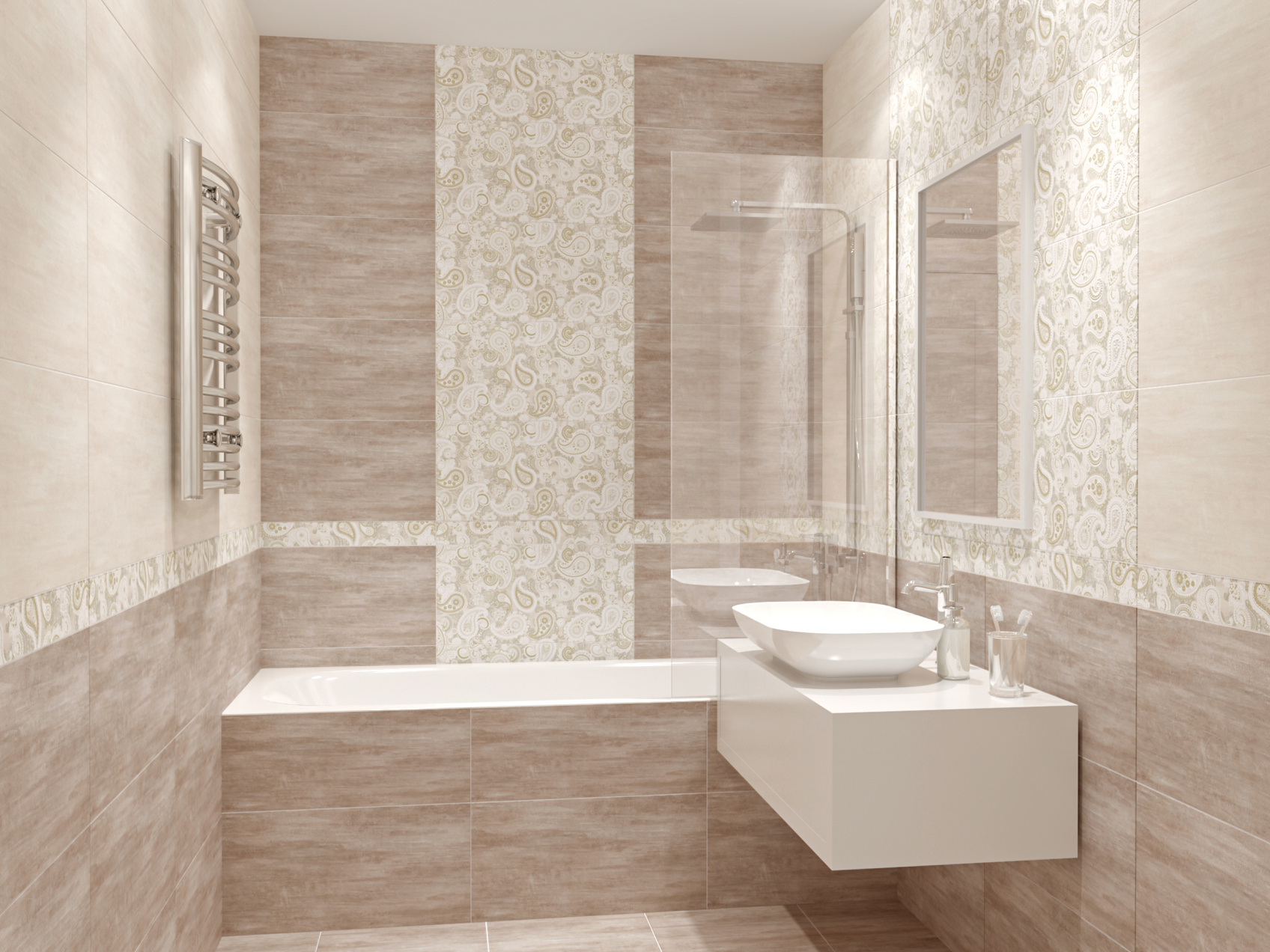 Керамический бордюр Azori Pandora Crema Orient 63,0x7,5