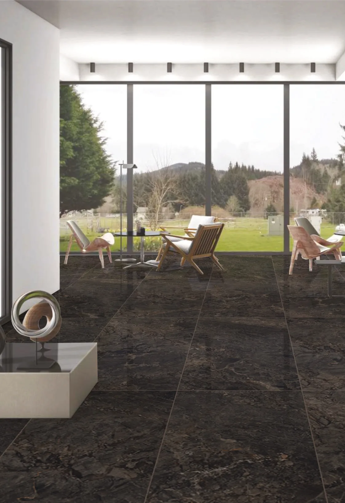 Керамический гранит Maimoon Ceramica MAXIMA BLACK PG 80x160