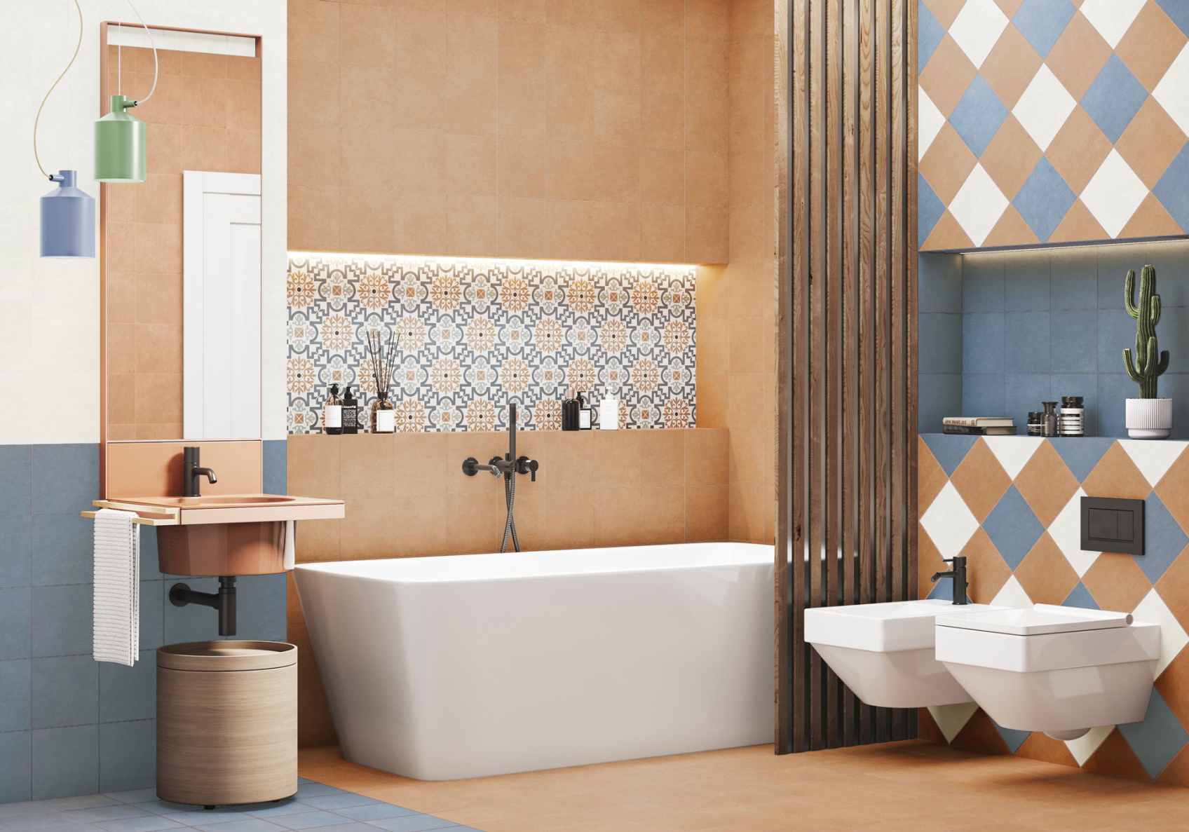 Керамический гранит New Trend Blue GP2020DNA23 матовый 20x20