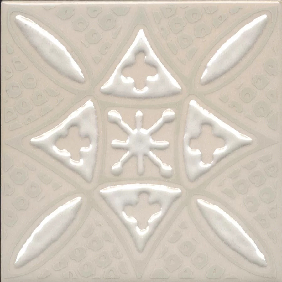 Керамический декор Kerama Marazzi Бахия 2 бежевый светлый глянцевый 9,8x9,8x0,7