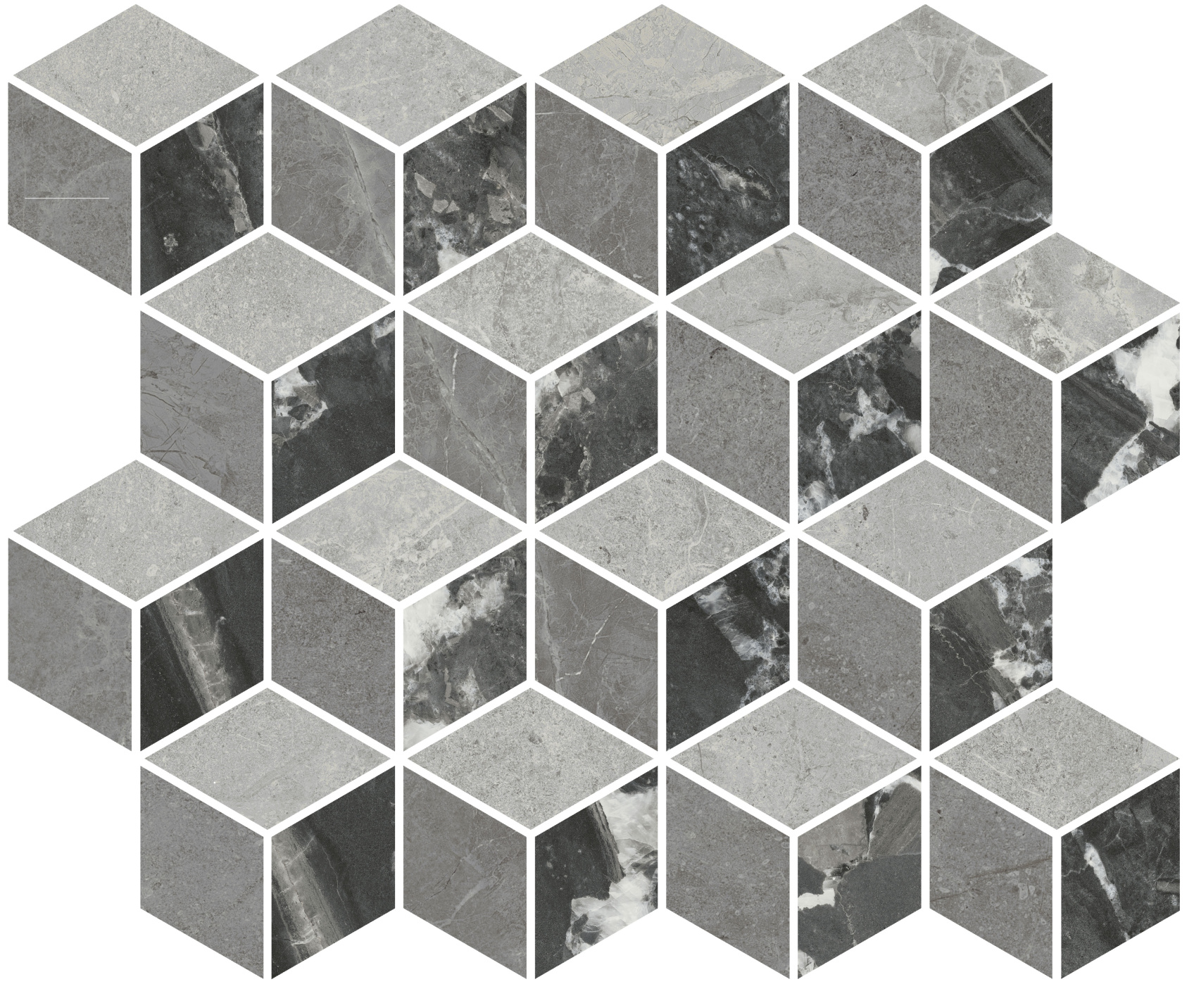 Керамическая мозаика Kerama Marazzi Риальто 1 глянцевая 45x37.5