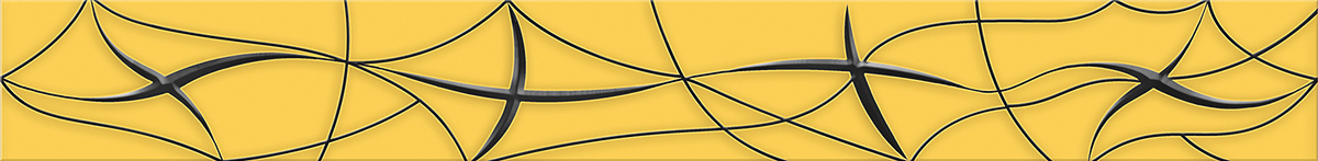 Керамический бордюр Azori Vela Ochra Stella 50,5x6,2