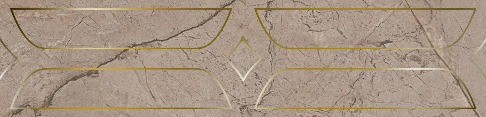 Керамический бордюр Kerama Marazzi Ифран бежевый светлый глянцевый обрезной 60x14,5x0,9