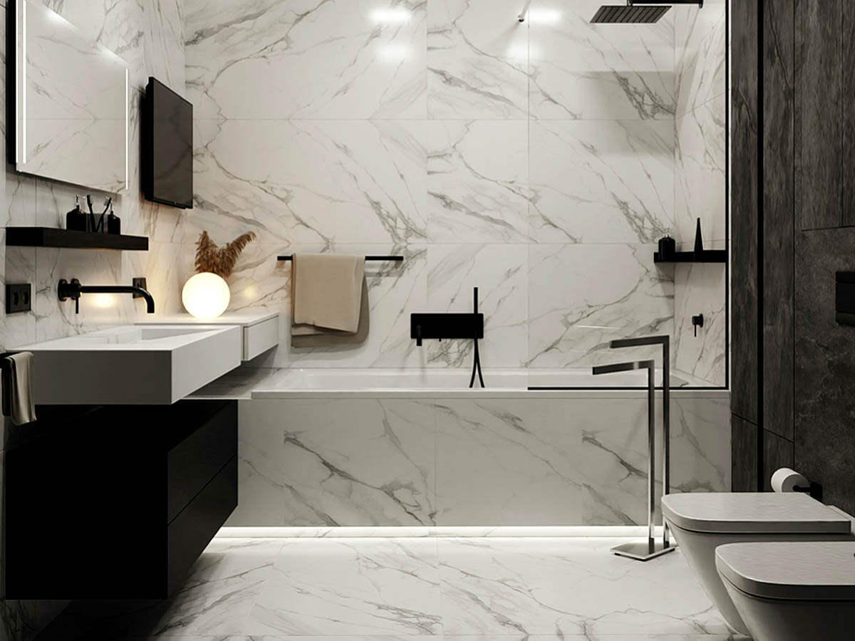 Керамический гранит Идальго Calacatta CF073 LLR лаппатированный шампань 600х1200