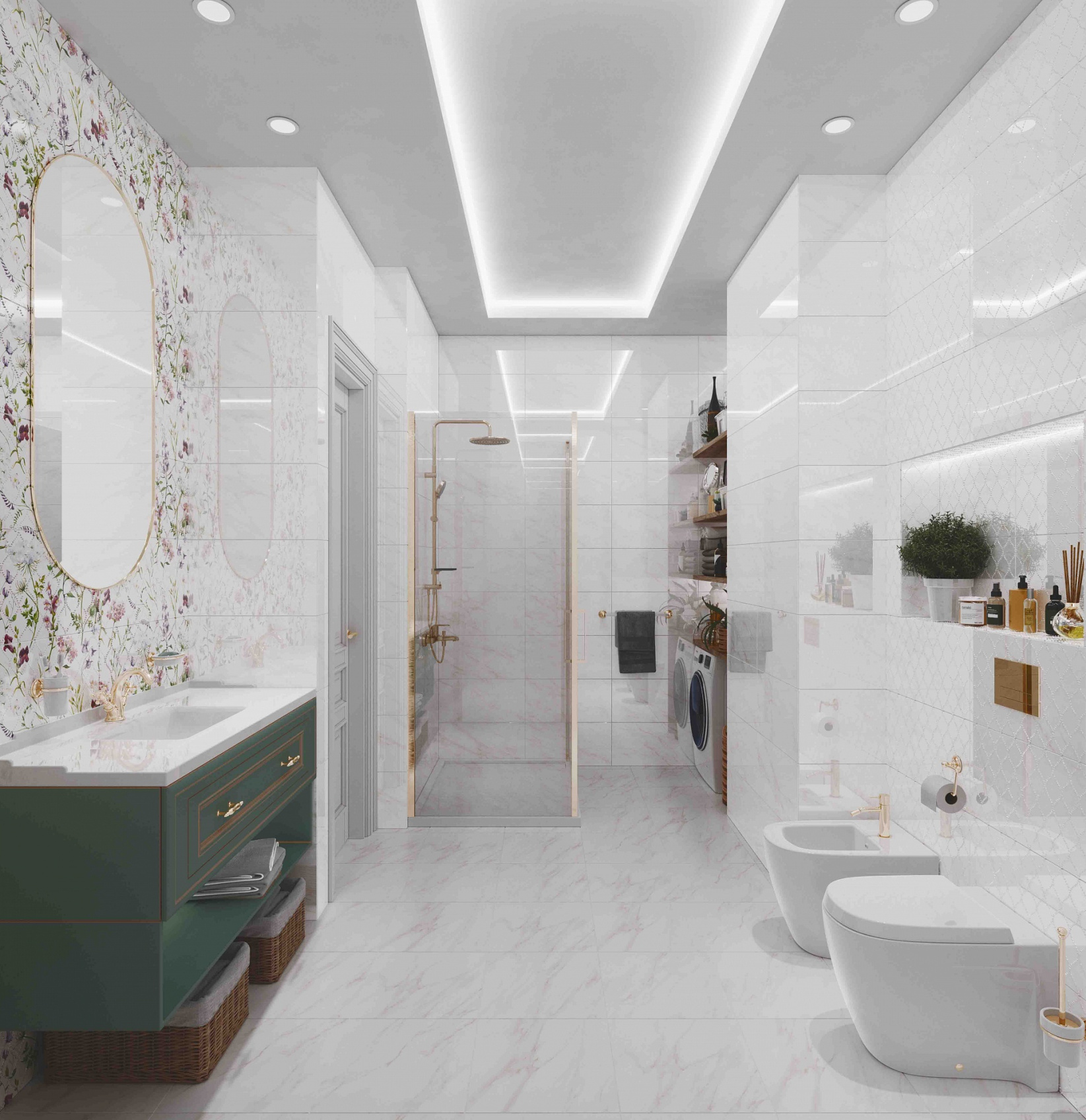 Керамическое панно Axima Луизиана D2 50x50 из 2-ух плиток 25x50