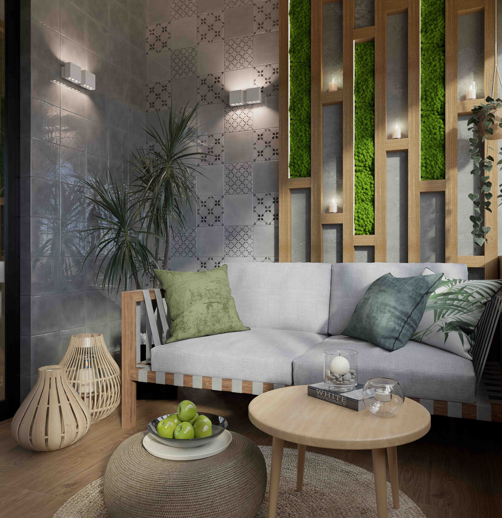 Керамическая плитка Axima Джаз орнамент глянцевая 20x20