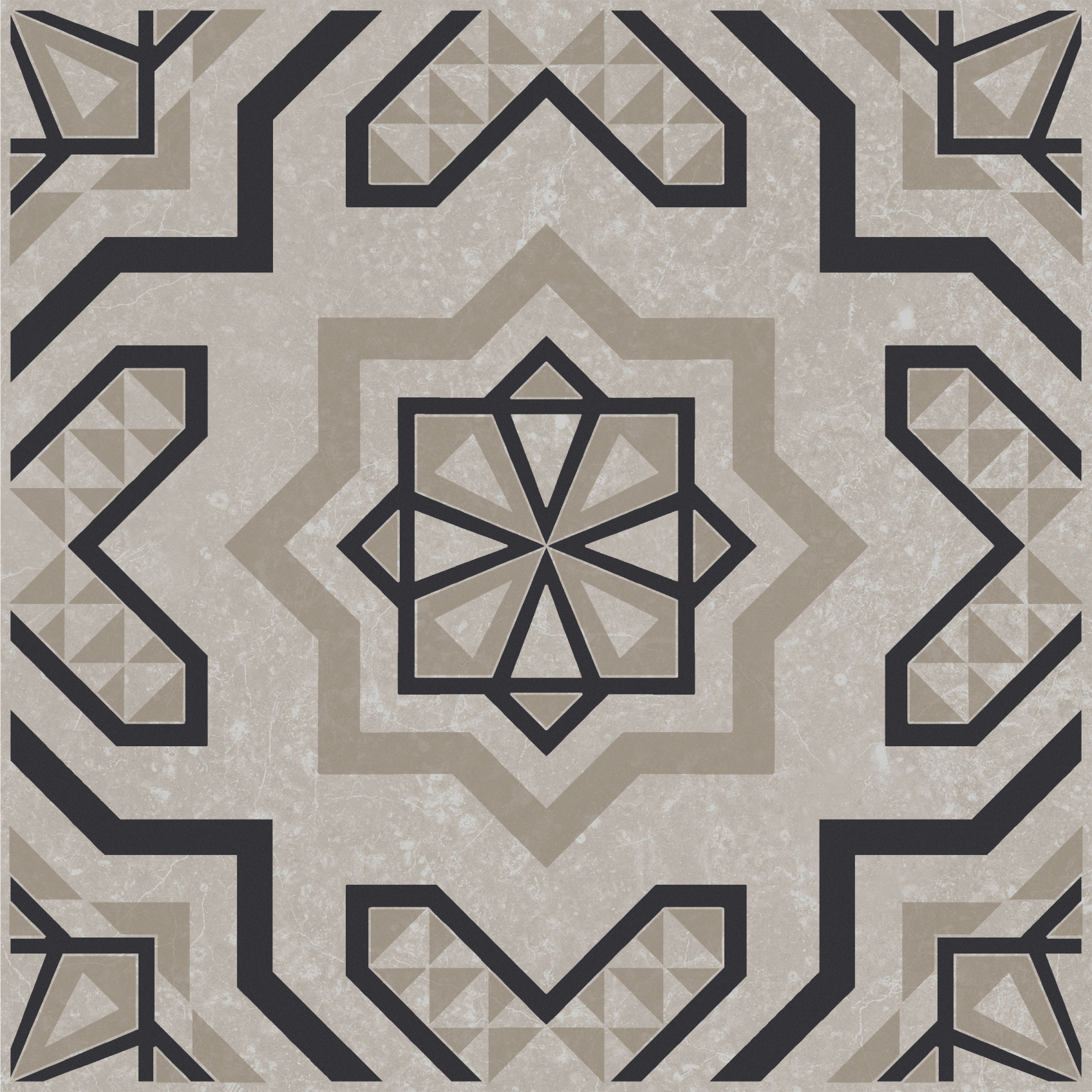 Керамический декор Kerama Marazzi Касабланка серый светлый матовый 20x20x0.8