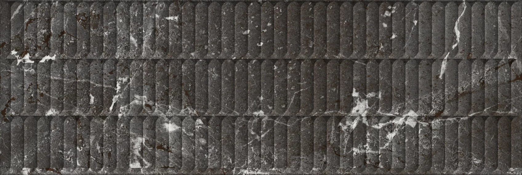 Керамическая плитка Kerama Marazzi Тубкаль черная глянцевая структура обрезная 30x89.5x1.05