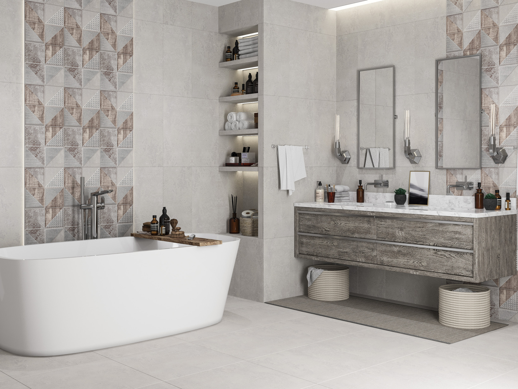 Керамическая плитка Azori Global Concrete 315x630