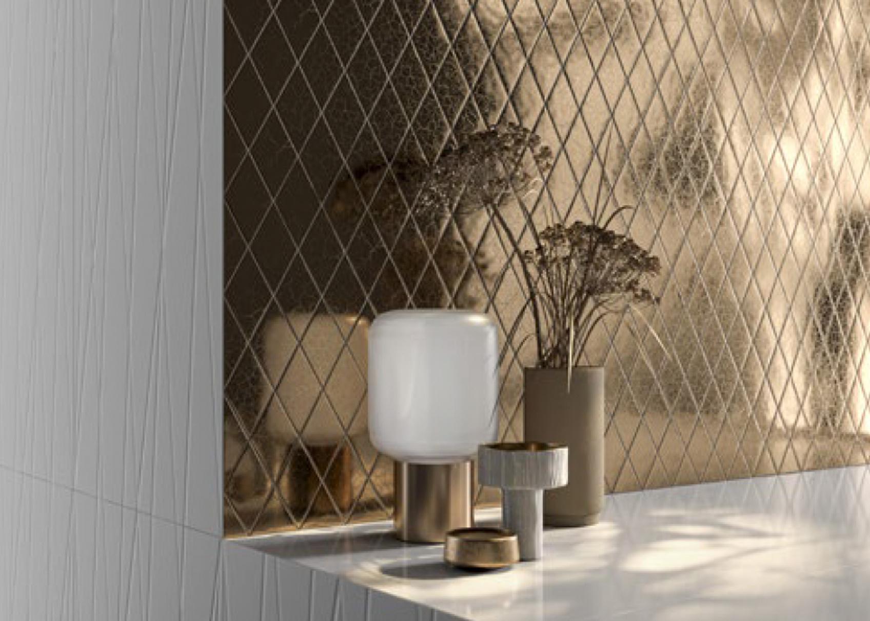 Керамический декор Kerama Marazzi Риад металл глянцевый 13.5x7.8