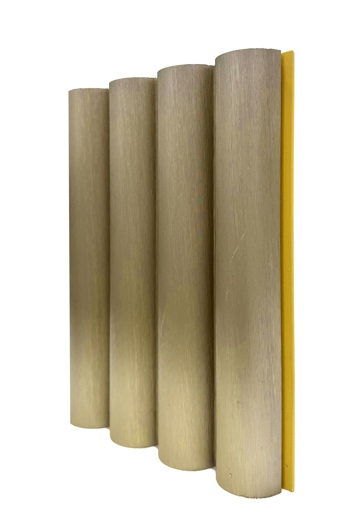 Бамбуковая панель Bonaparte рифленая Tube old metal 2800*183*24 (1шт=0,5124 кв.м.)