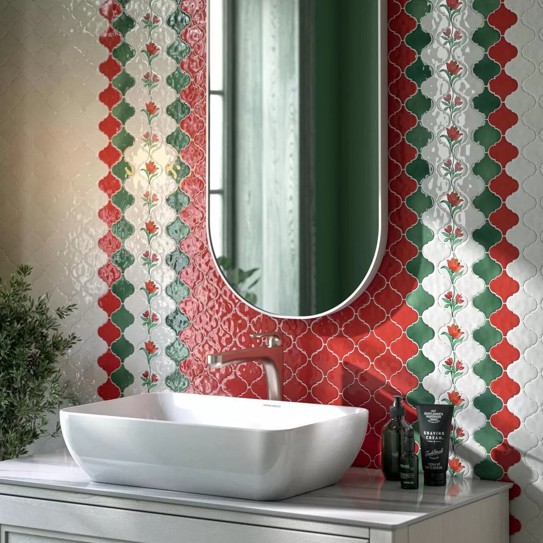 Керамическая плитка Kerama Marazzi Авейру 65013 красный глянцевый 26x30