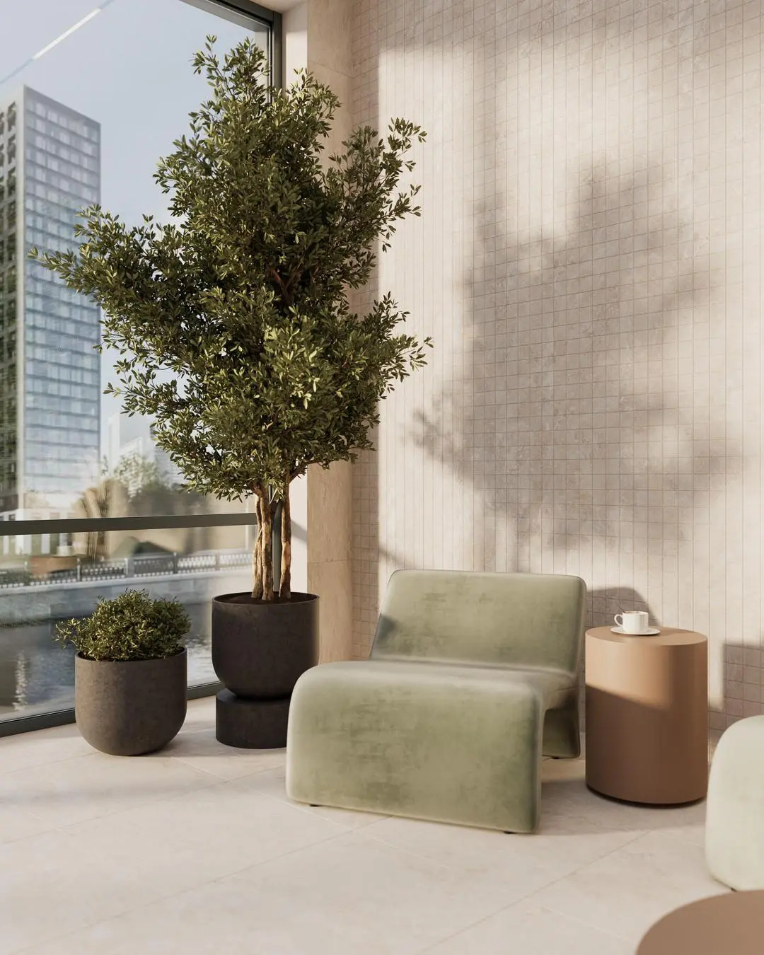 Керамический декор Kerama Marazzi Литос чипсет бежевый светлый матовый обрезной 30x60x0.9