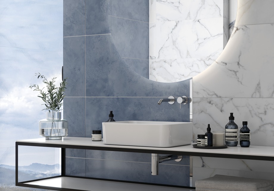 Керамический гранит Meissen Keramik Flow белый 44.8x89.8