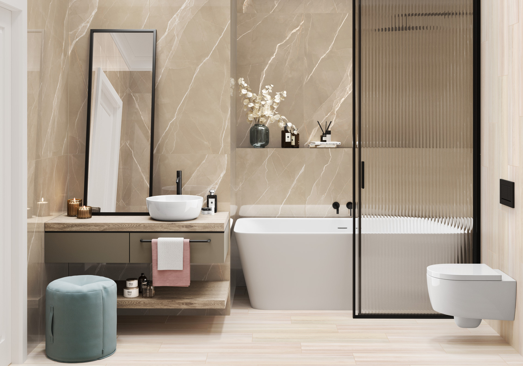 Керамический гранит New Trend Essential Marron полированный 60х120 60120ESE21P