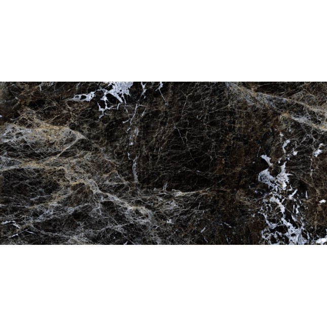 Керамический гранит Грессе Симбел GRS05-03 Карбон черный мрамор 1200x600x10