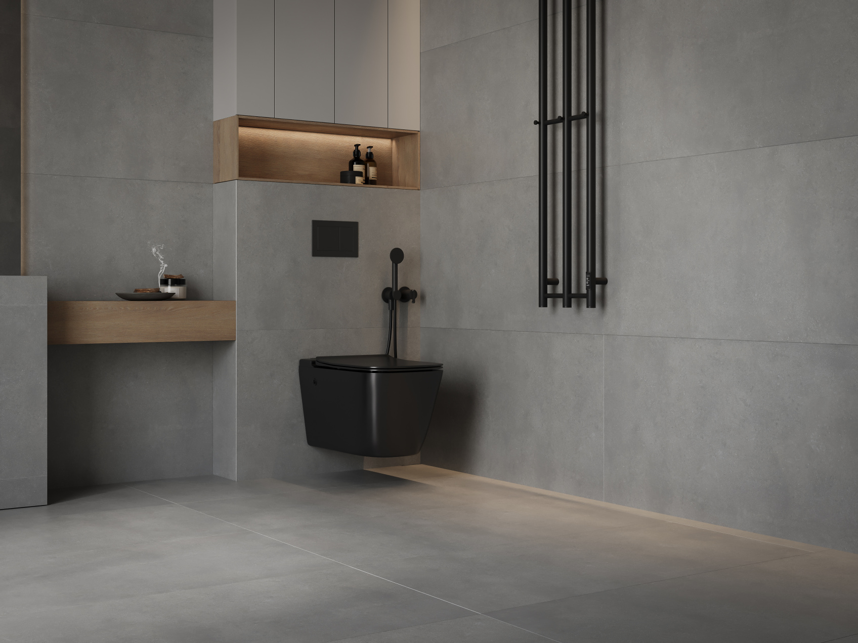 Керамический гранит Gracia Ceramica Beton grey PG 02 матовый 600х1200