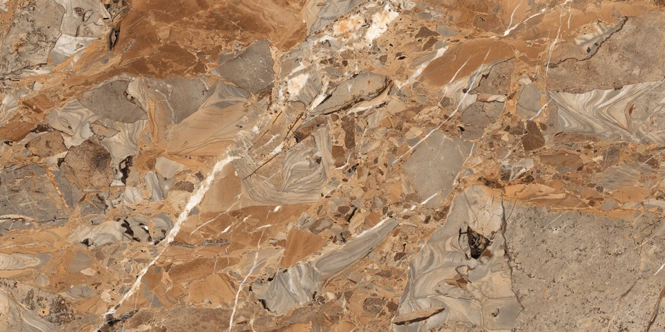 Керамический гранит Maimoon Ceramica Glossy  Breccia Fantastico Brown PG 80x160