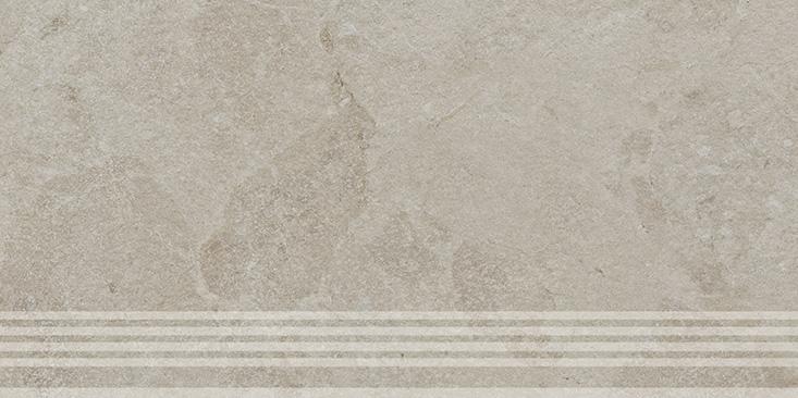 Керамическая ступень Kerama Marazzi Сплит бежевый светлый матовый обрезной 30x60x0,8