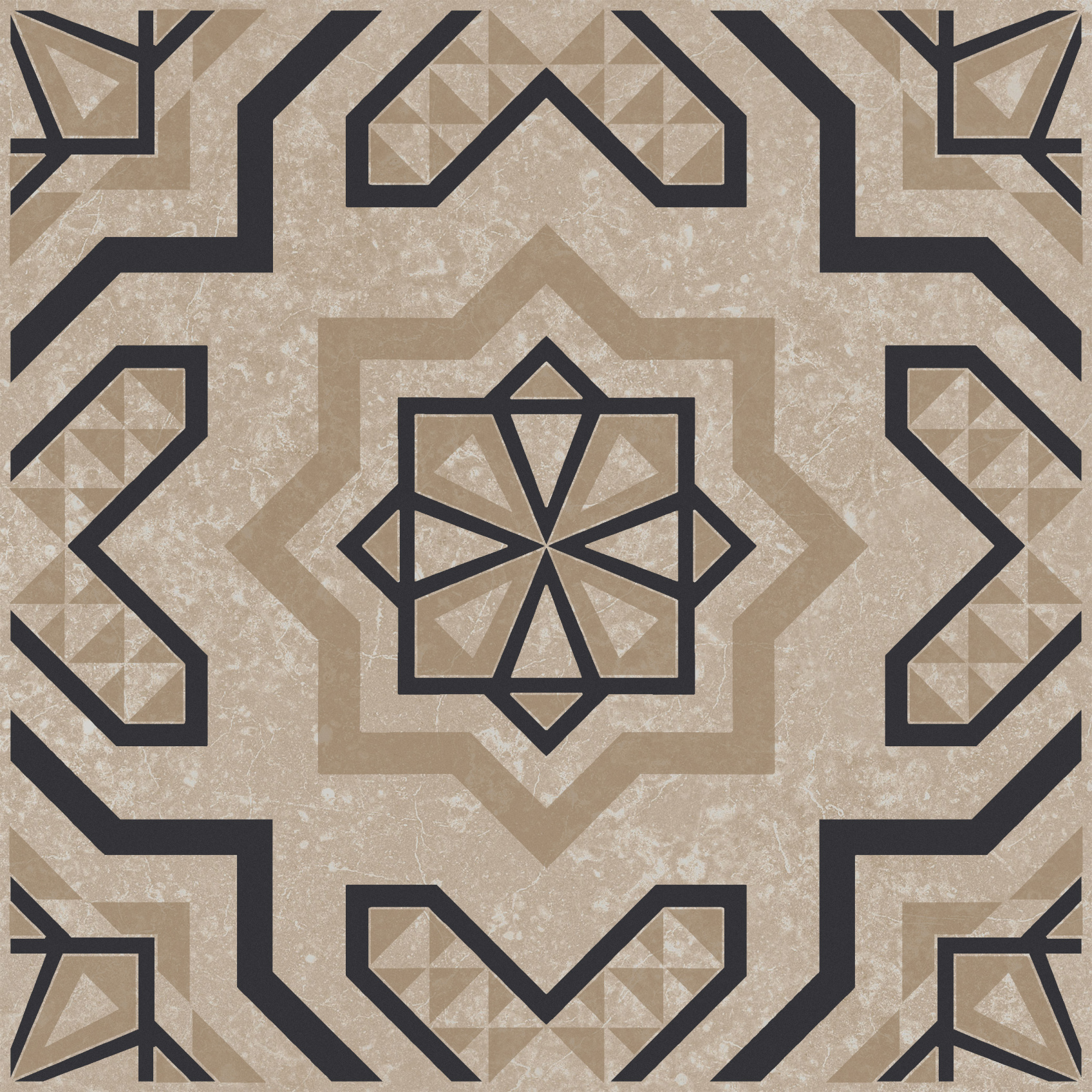 Керамический декор Kerama Marazzi Касабланка бежевый светлый матовый 20x20x0.8