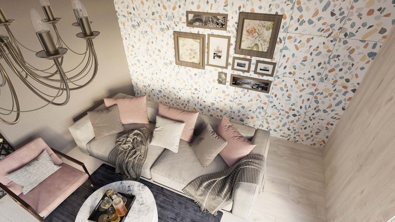 Керамический гранит Estima Arti AT 02 белый неполированный 60x60