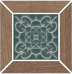 Керамический Декор ID156 Тровазо наборный коричневый матовый 13х13