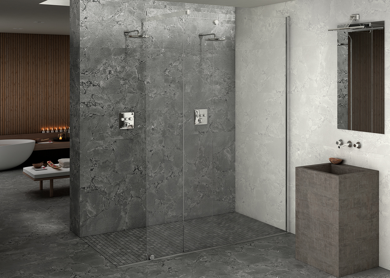 Керамический гранит Kutahya Seramik Pompei Anthracite Lappato 60x120