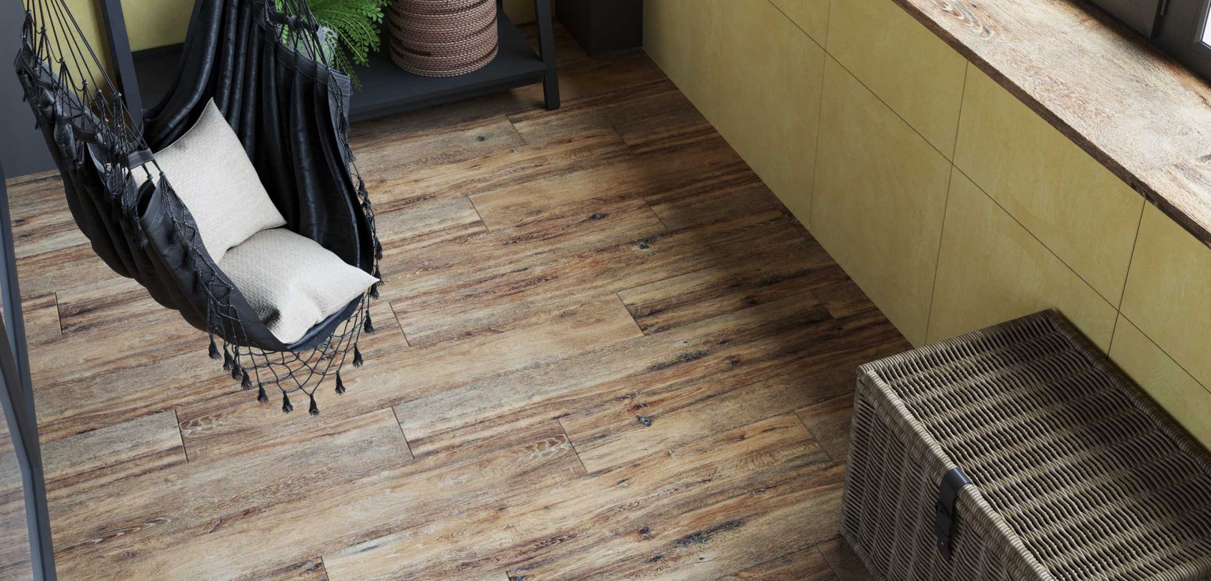 Керамический гранит Estima Brigantina  BG01 Oak неполированный 19,4x120х0.9