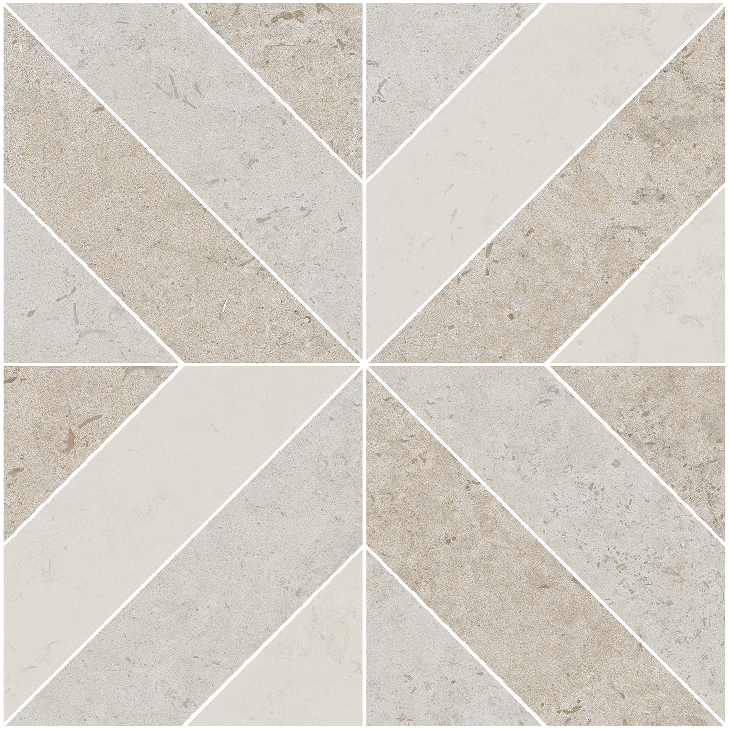 Керамический декор Про Лаймстоун ID125T бежевый матовый 60x60 (ст.арт. ID125)