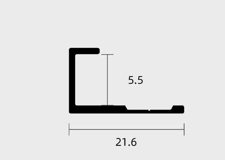 Профиль для бамбуковых панелей Bonaparte Black-502 торцевой