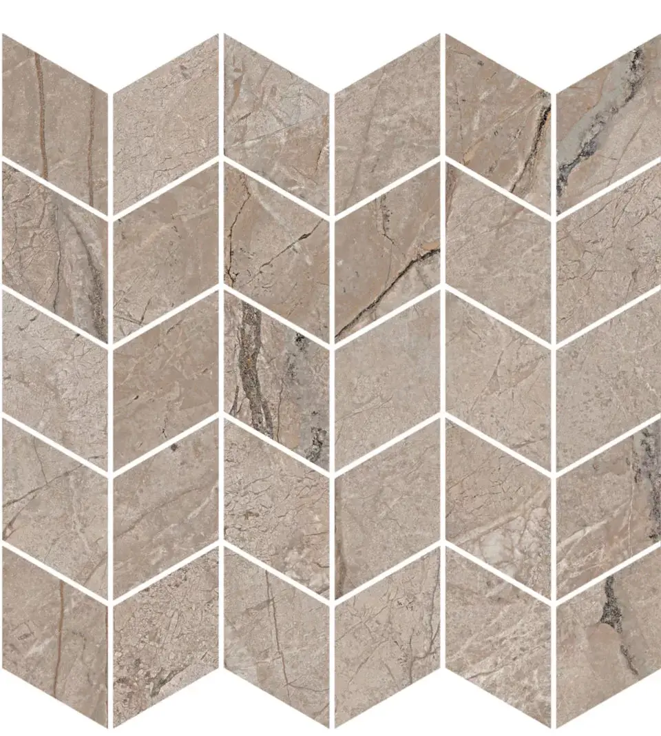 Керамический декор Kerama Marazzi Ифран мозаичный бежевый светлый глянцевый обрезной 30x31.2x0.9