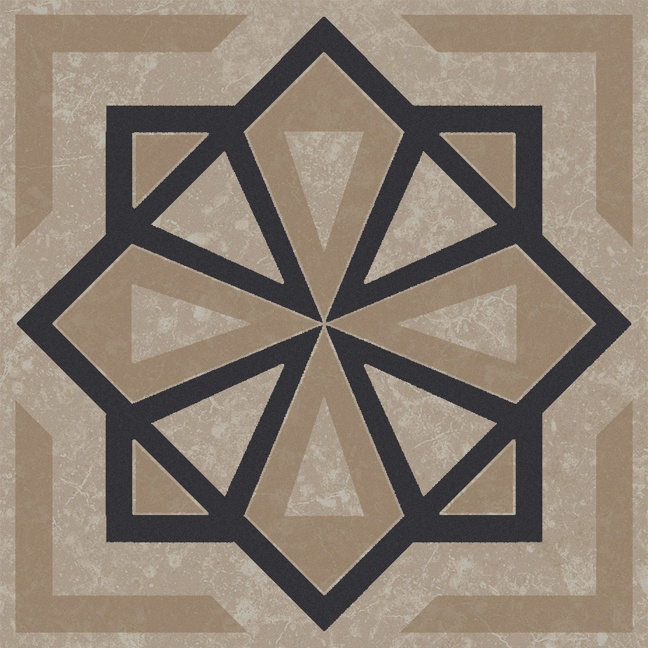 Керамический декор Kerama Marazzi Касабланка бежевый светлый матовый 9.8x9.8x0.7