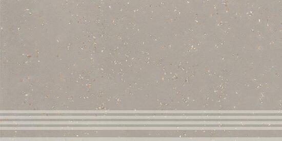 Керамическая ступень Kerama Marazzi Пунтум серый светлый матовый обрезной 30x60x0,8