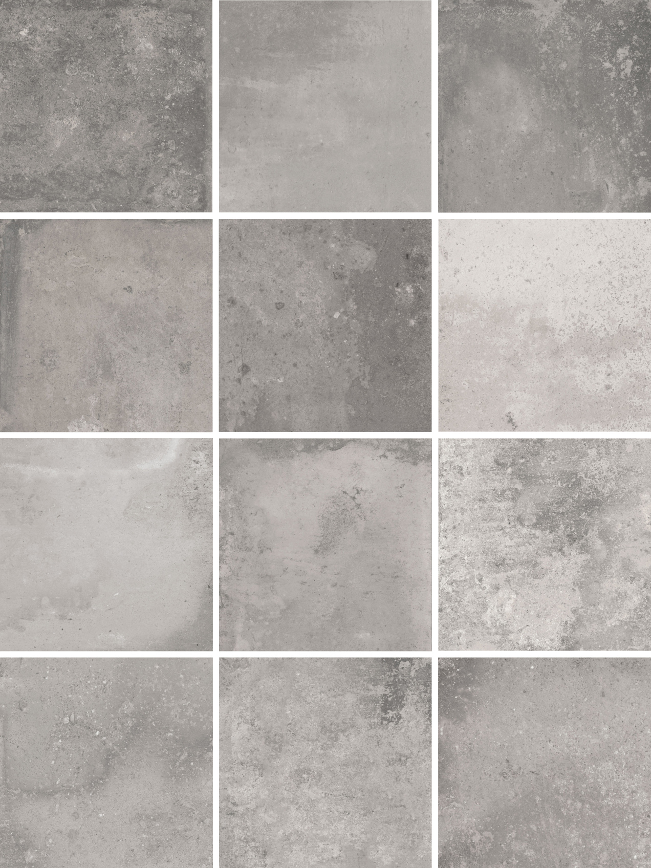 Керамический гранит Kerama Marazzi Спартель серый матовый 29.8х39.8 из 12 частей 9.8x9.8