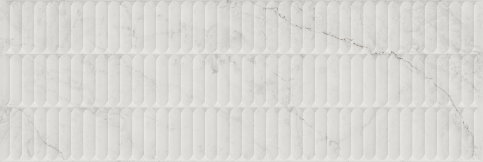 Керамическая плитка Kerama Marazzi Тубкаль белая глянцевая структура обрезная 30x89.5x1.05