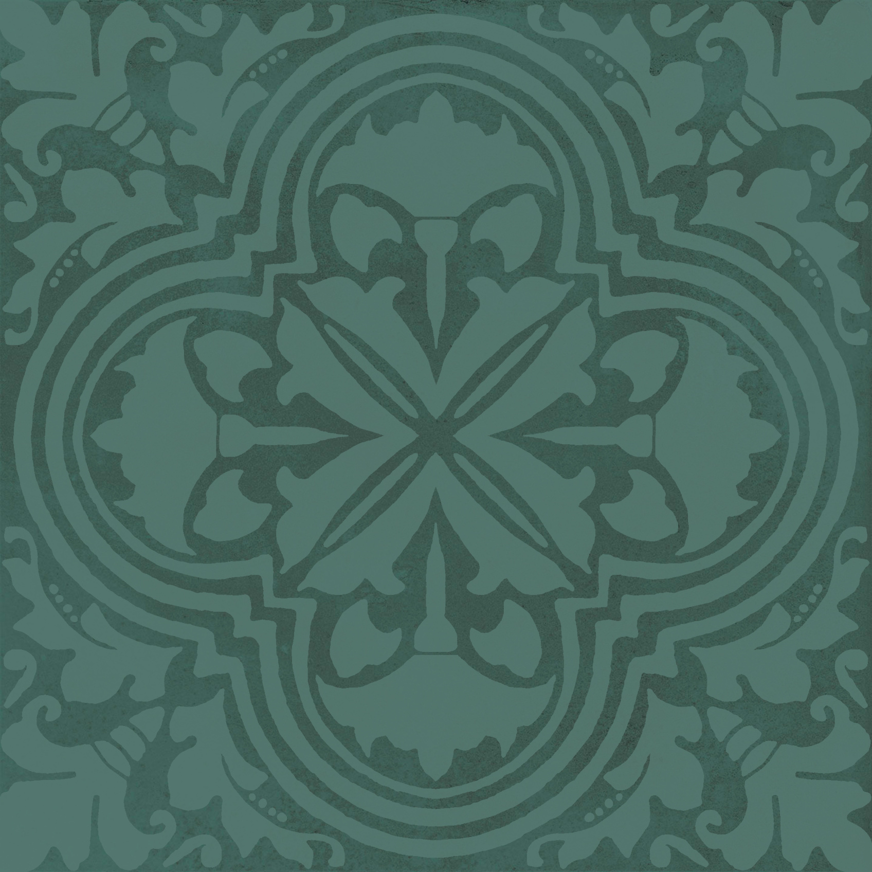 Керамический декор Kerama Marazzi Фес зеленый темный глянцевый 15x15