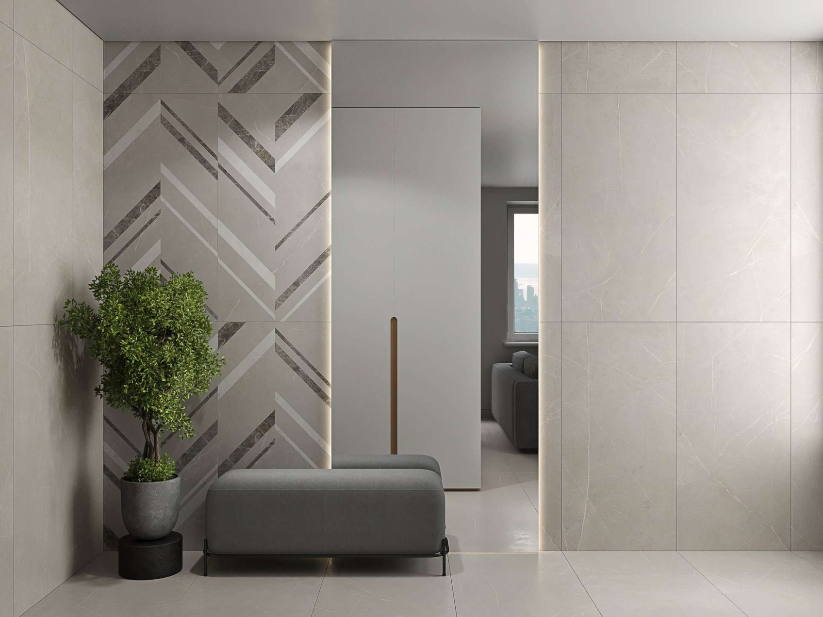 Керамический гранит Estima Nolana Light Grey NL02 неполированный 60x120x9