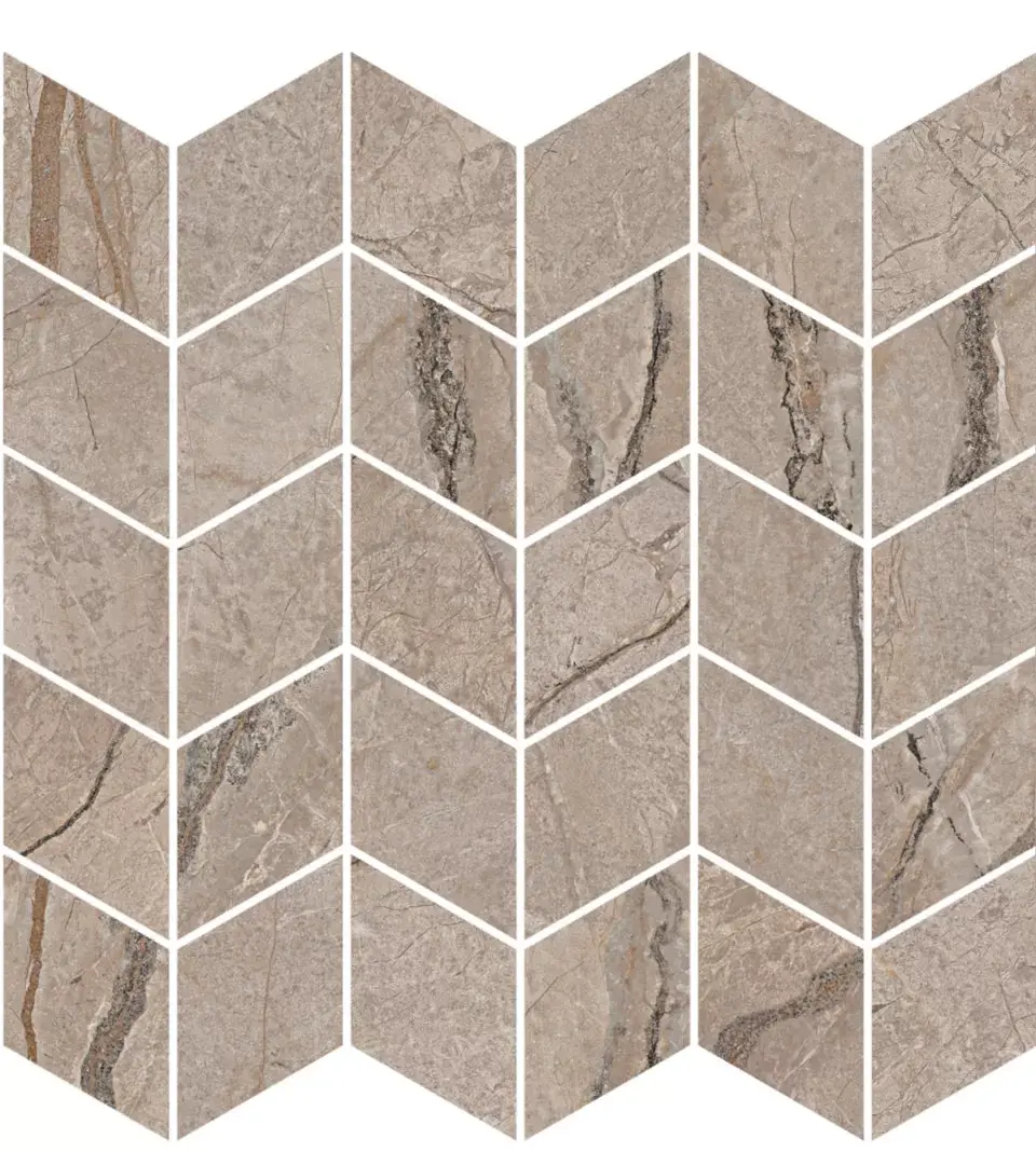 Керамический декор Kerama Marazzi Ифран мозаичный бежевый светлый глянцевый обрезной 30x31.2x0.9