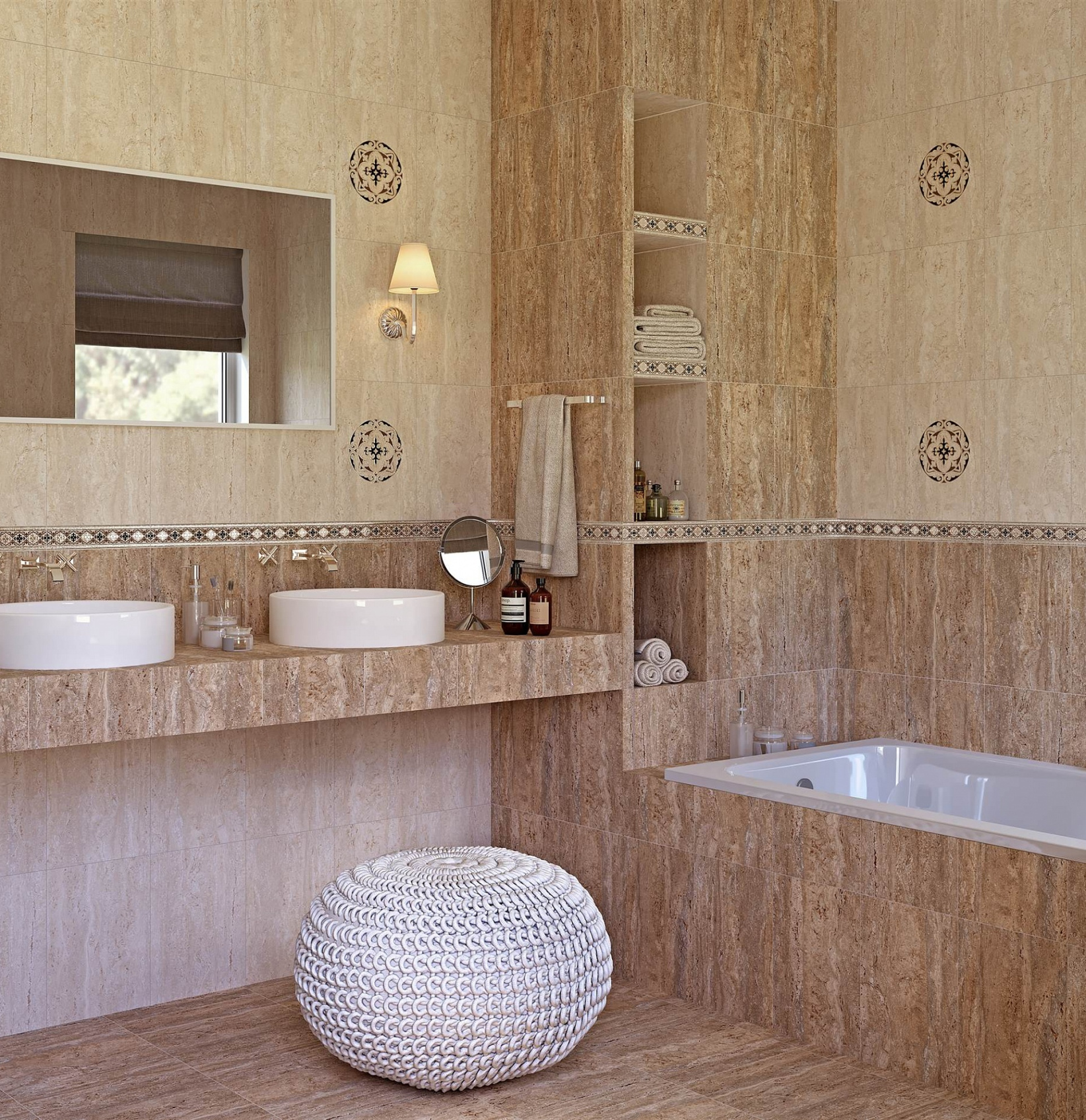 Керамическая плитка Axima Дубай низ 28x40