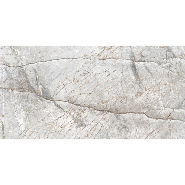 Керамический гранит Грессе Петра GRS02-15MD Серый камень серебристо бежевый 1200x600x10