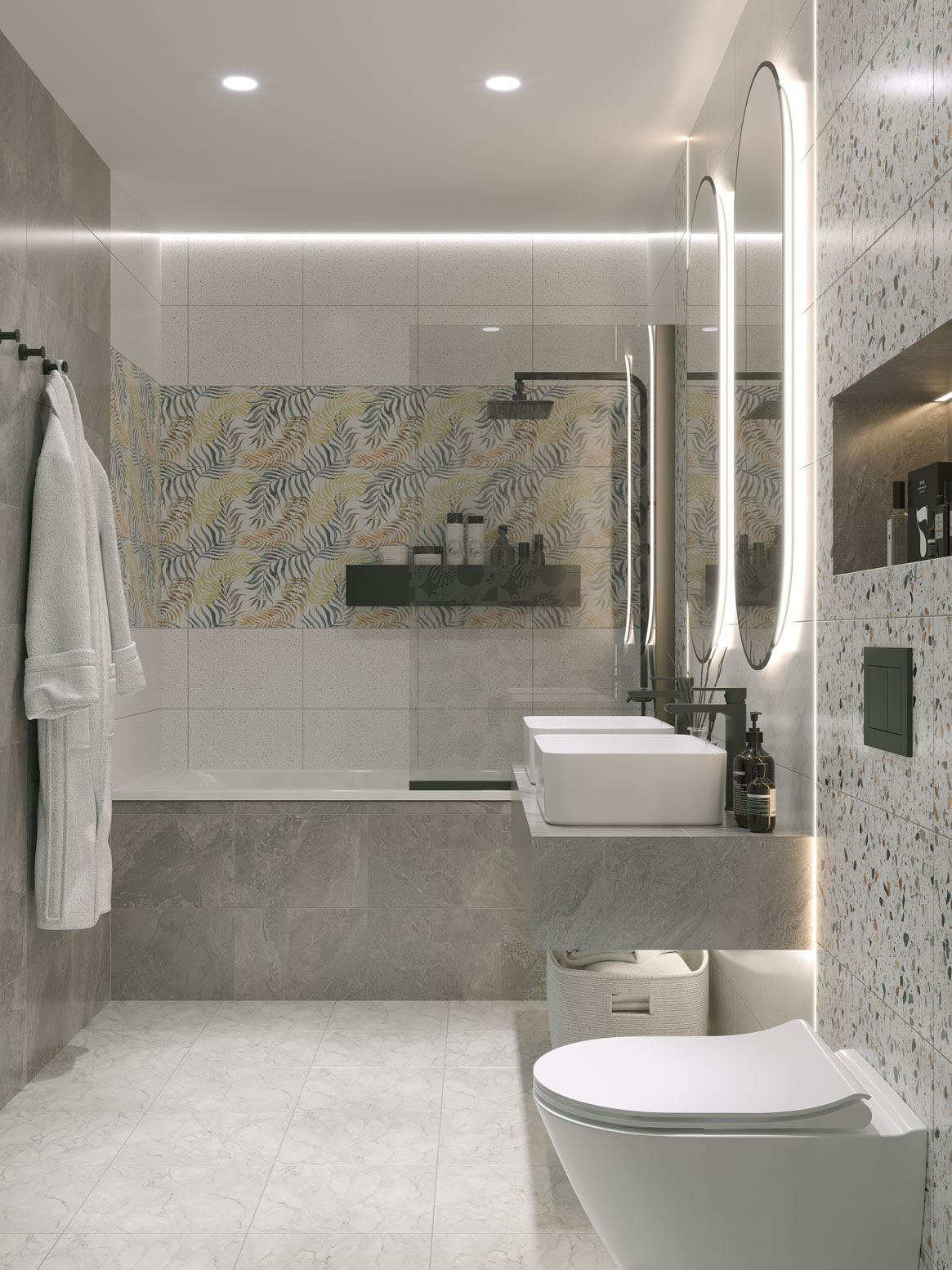 Керамическая плитка Axima Сан-Ремо белая 28x40