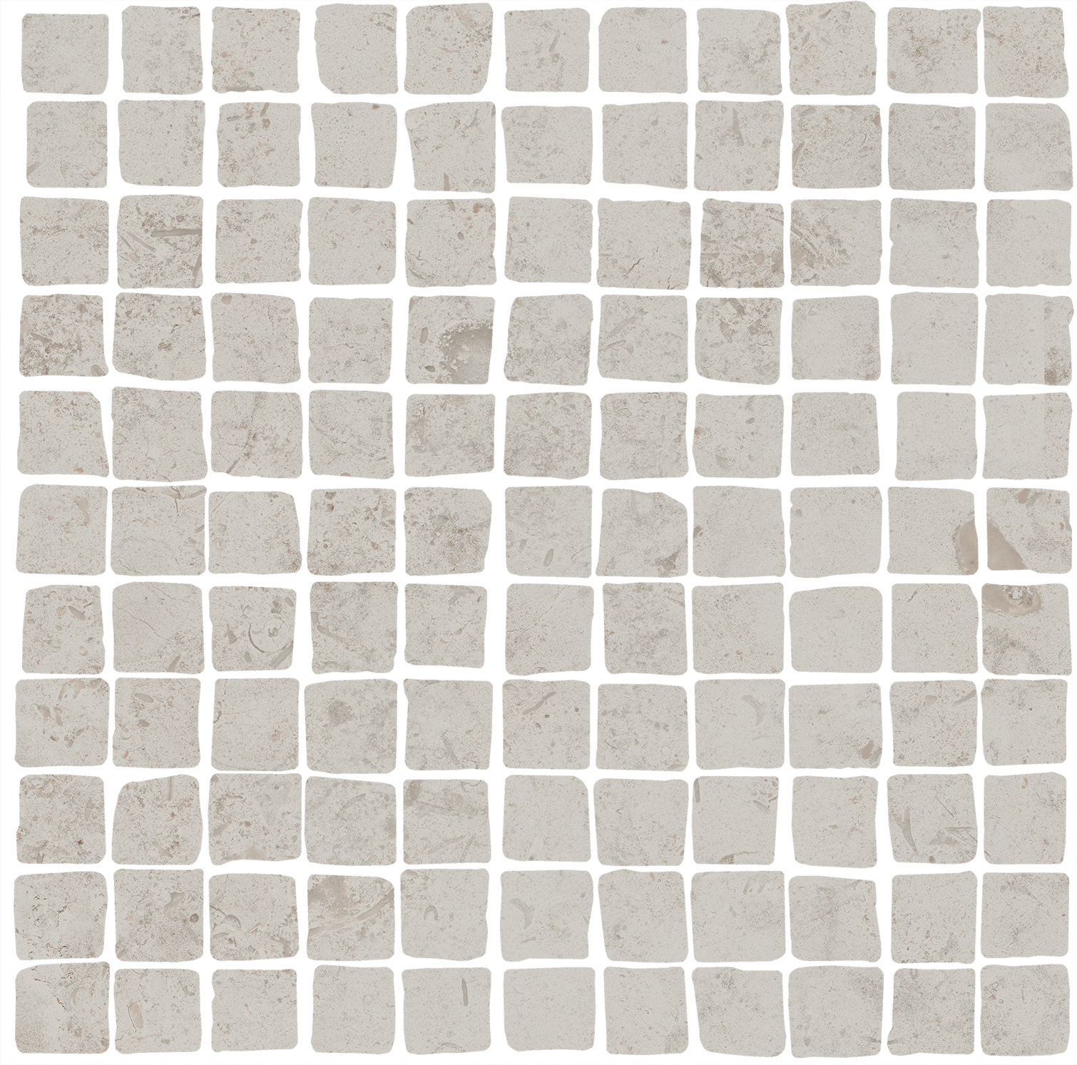 Керамогранитная мозаика Kerama Marazzi Про Лаймстоун Спакко MBS003 серый светлый матовый 20х20