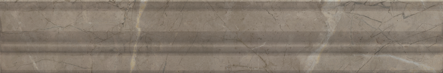 Керамический бордюр Kerama Marazzi Серенада BLC033R бежевый темный глянцевый обрезной 30x5 в Уфе — купить с доставкой | Nova