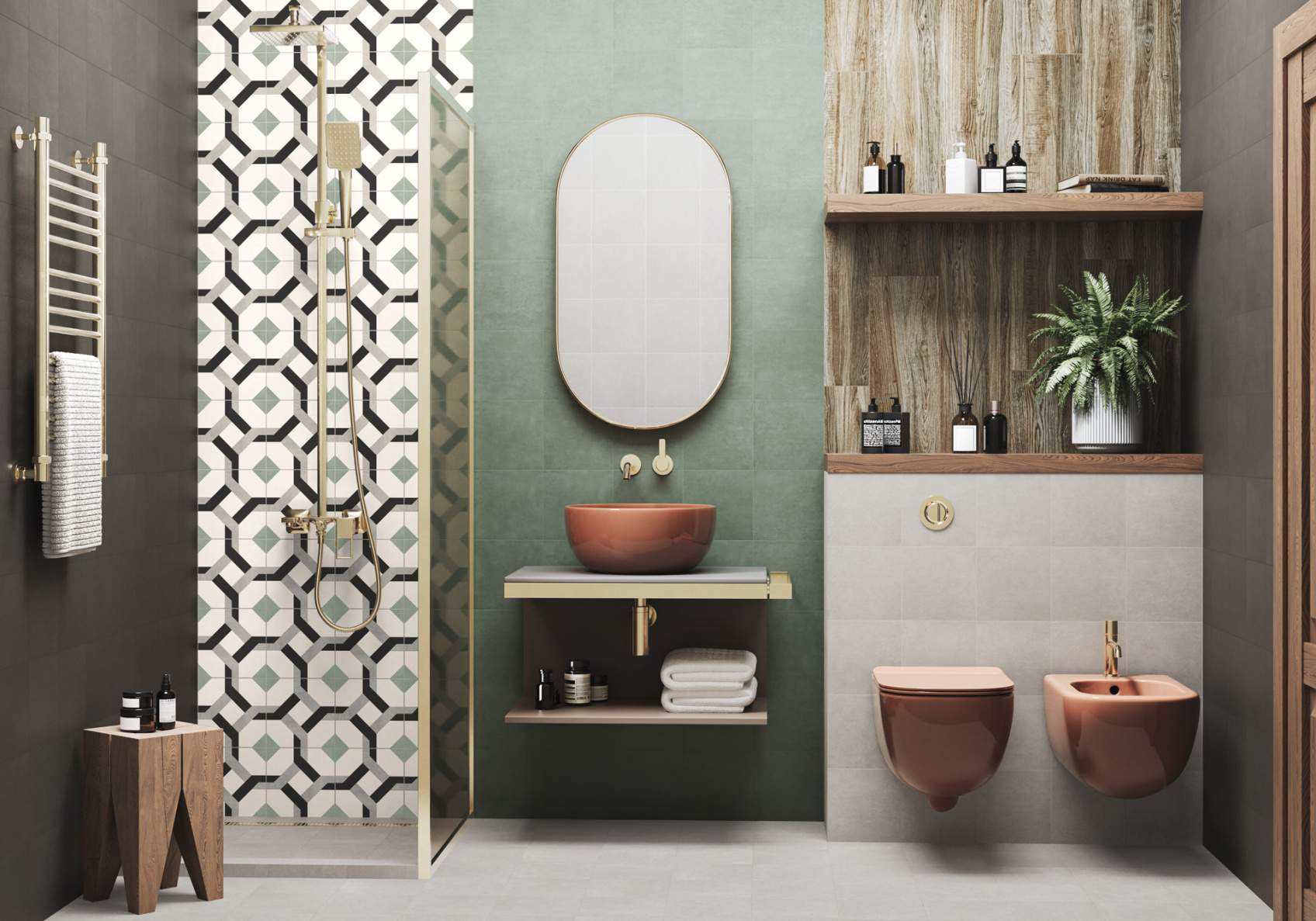 Керамический гранит New Trend Remo GP2020DNN04 матовый 20x20