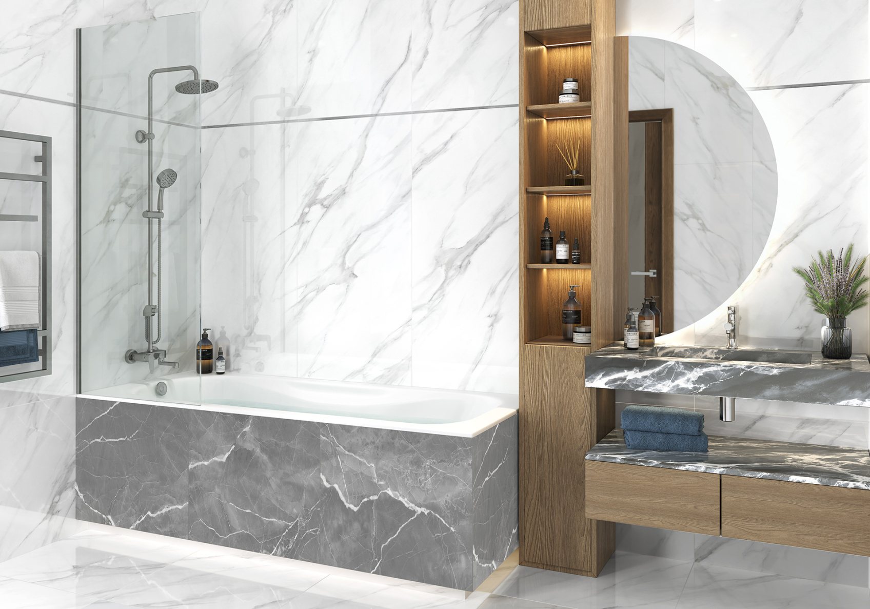 Керамический гранит American Calacatta полированный 60х60 6060AMC15P