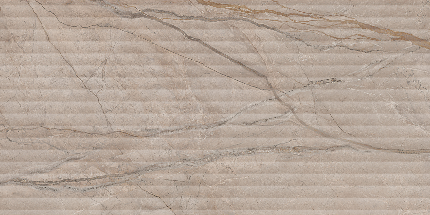 Керамическая плитка Kerama Marazzi Ифран бежевая светлая глянцевая структура обрезная 60x119.5x1