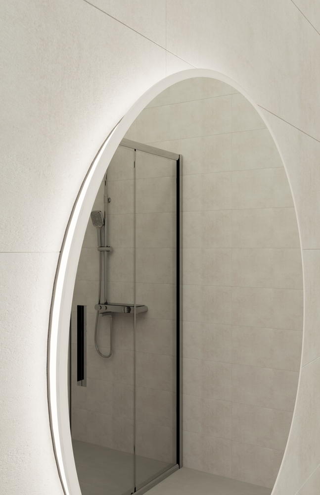 Зеркало ECLIPSE Fusion 100x100 с подсветкой круглое